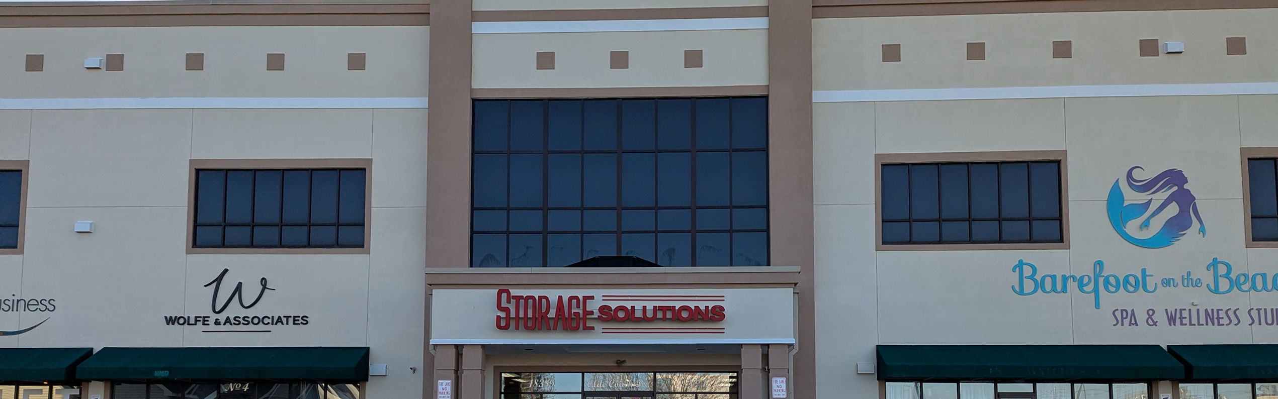 Storage Solutions Building Exterior Logo